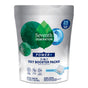 The packaging of Seventh Generations 3-in-1 Laundry Oxy Booster Packs features green and blue circles with a leaf motif, emphasizing its stain removal power. Inside are 25 fragrance-free packs, totaling 17.6 oz (500g), ensuring superior laundry care.