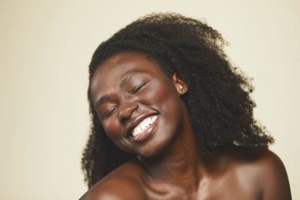 Woman smiling