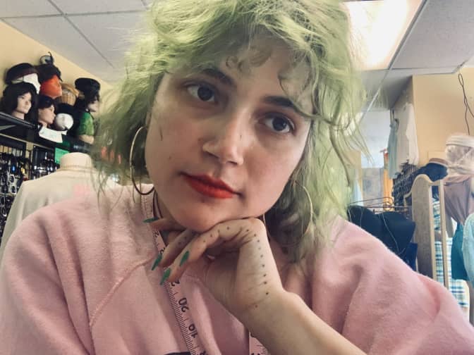 Photo of woman wearing lipstick