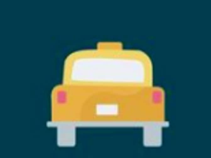 Illustration of a taxi