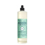 Mrs. Meyers Dish Soap in mint scent features a garden-inspired label with mint leaves, highlighting its cruelty-free formula. The 16 fl oz bottle includes a convenient black flip-top cap.