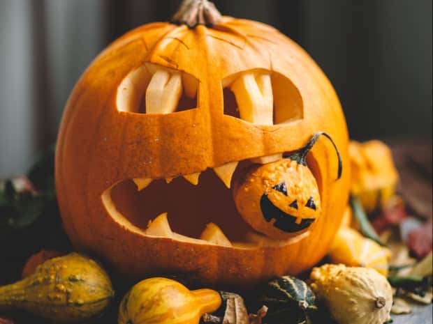 Photo of carved pumpkin