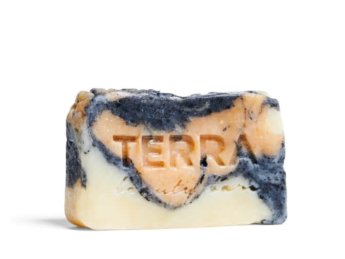 Photo of Terra Beauty Marble Activated Charcoal Facial Bar with Yellow Brazilian Clay