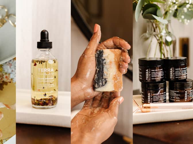 Image of four Terra Beauty products