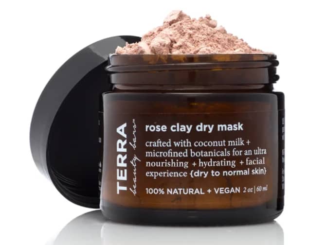 Image of Terra Beauty Bars Rose Coconut Dry Facial Clay Mask 