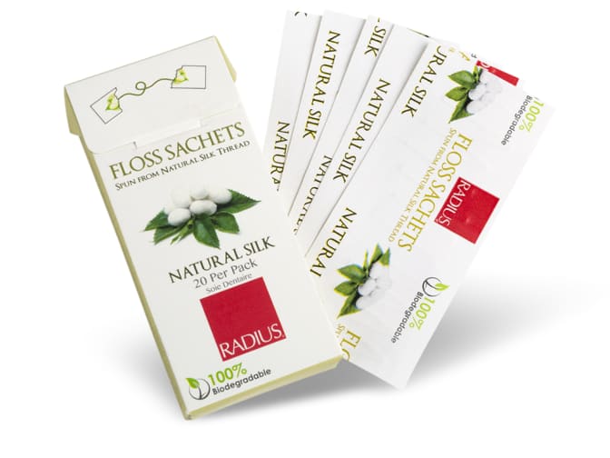 Image of Biodegradable Silk Floss Travel Sachets