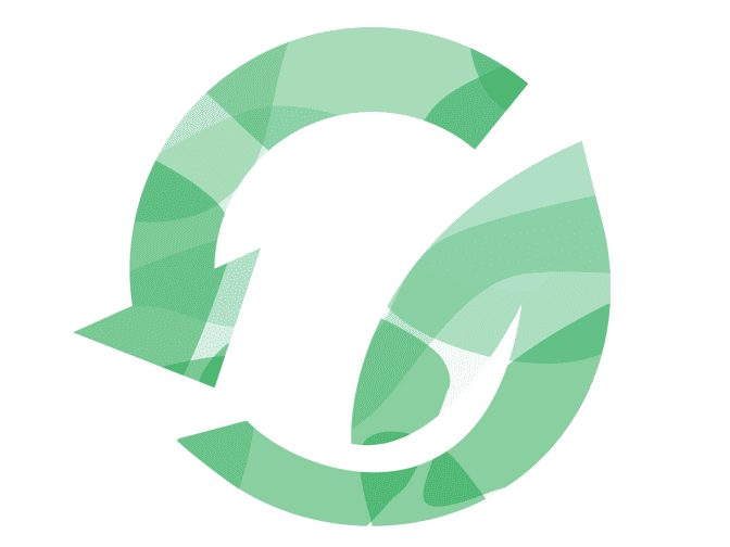 Green recycling icon