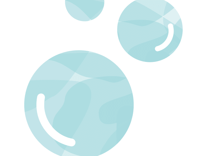 blue bubble illustration