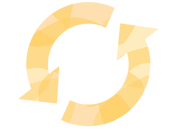 Orange cycle icon illustration