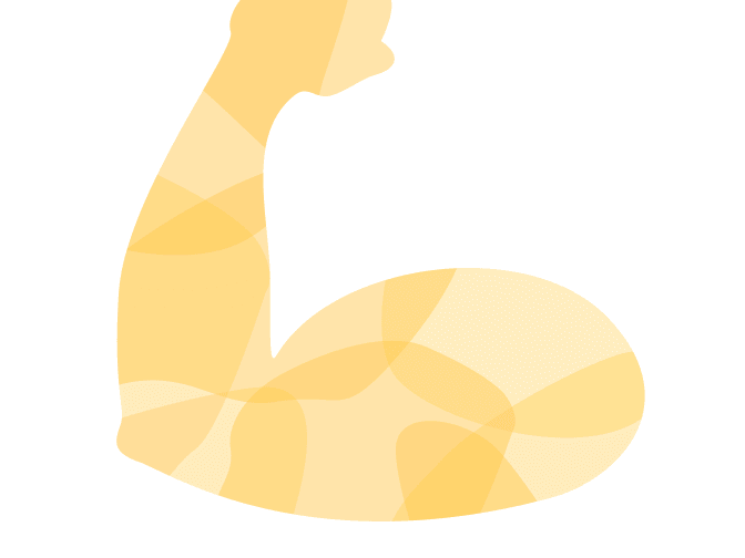 flexing arm illustration