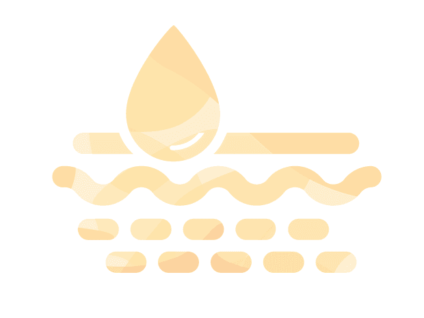 Skin hydration illustration