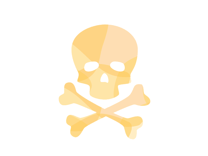 Skull and crossbones illustration