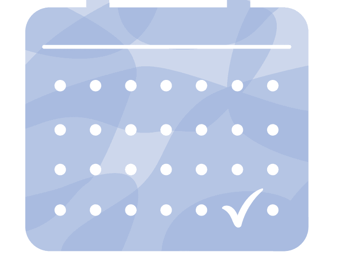 Illustration of a calendar with a monthly to-do
