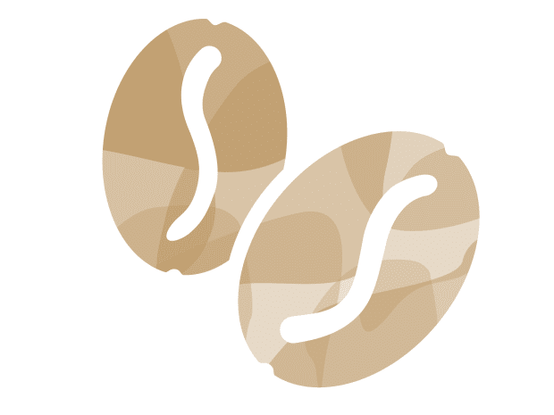 Coffee beans watercolor illustration