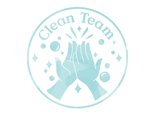 older woman spraying stained item with stain remover
