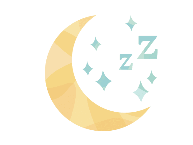 Crescent moon illustration