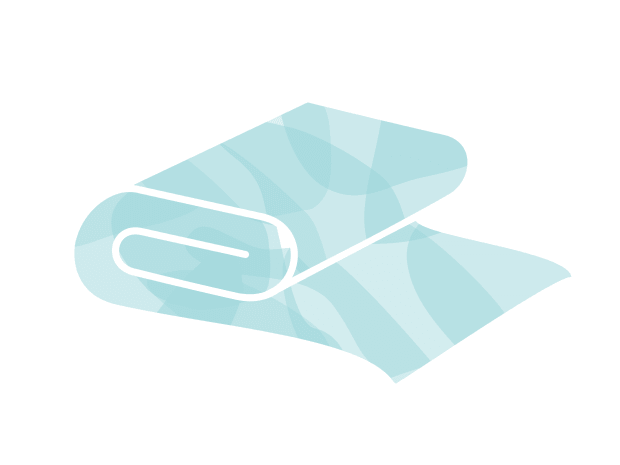 Blue blanket illustration