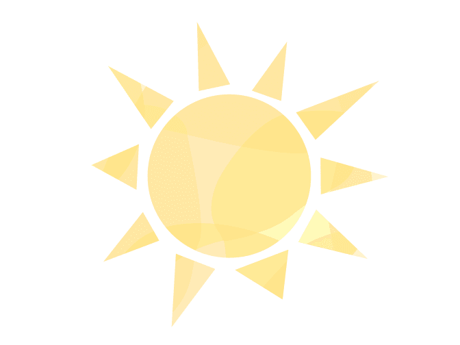 Yellow sun illustration