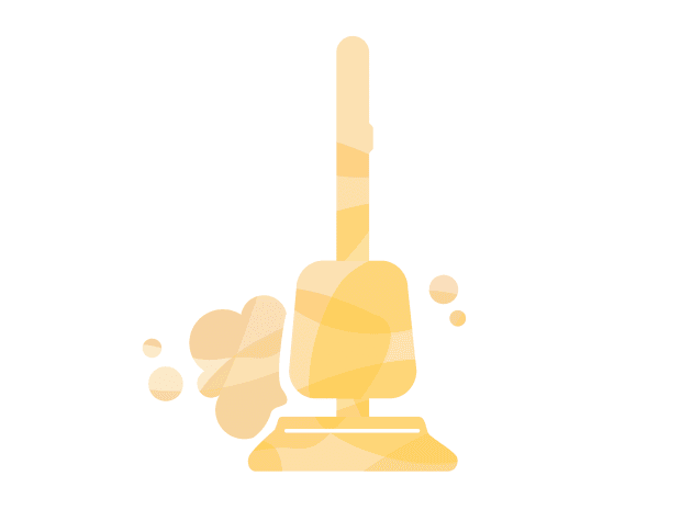 Orange vacuum illustration